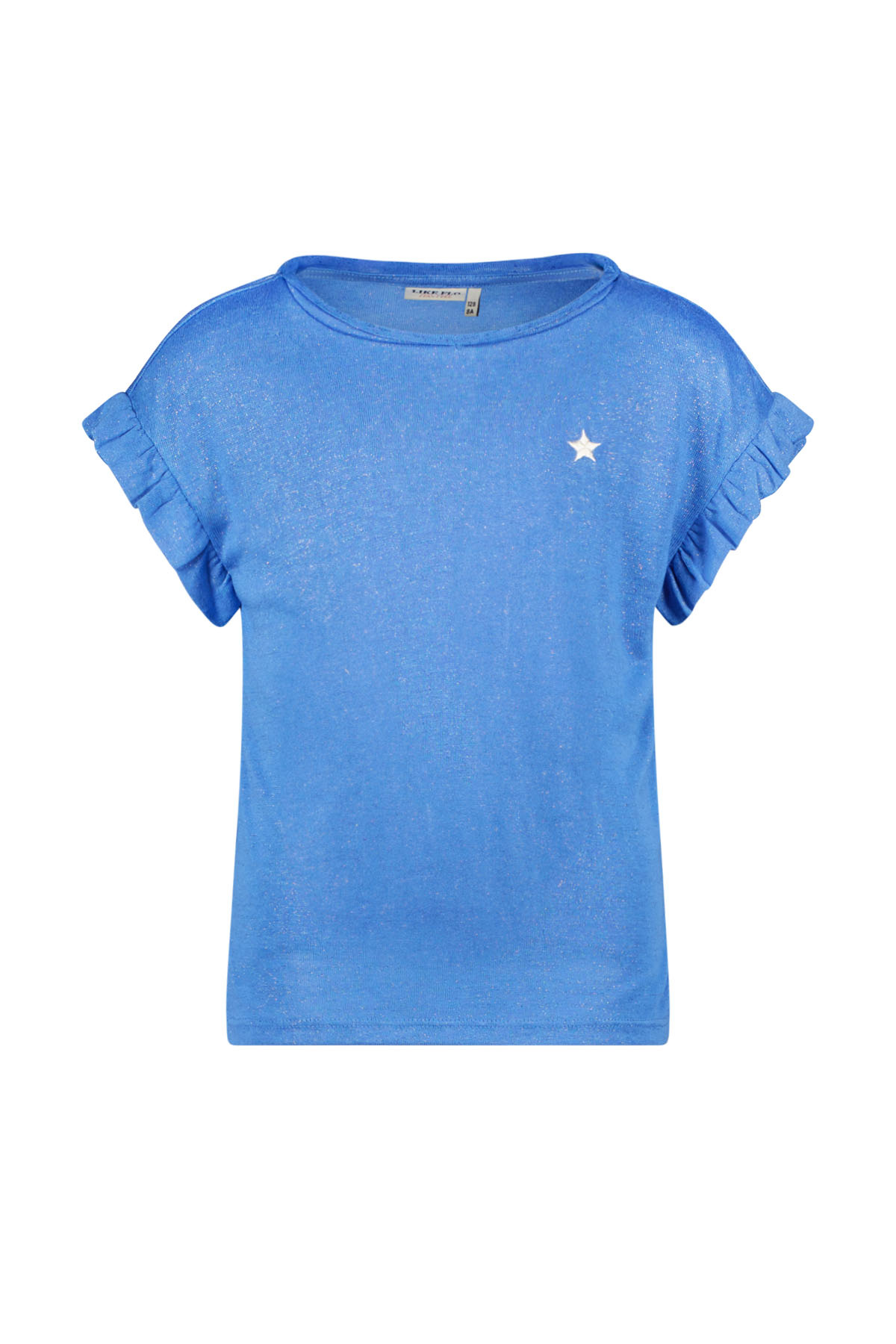 Like Flo F402-5430 Meisjes T-shirt - Blue - Maat 116