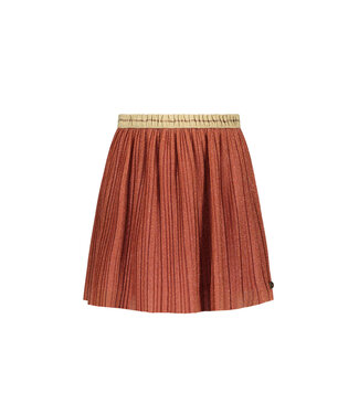 Like Flo Meisjes rok metallic plisse - Ginger