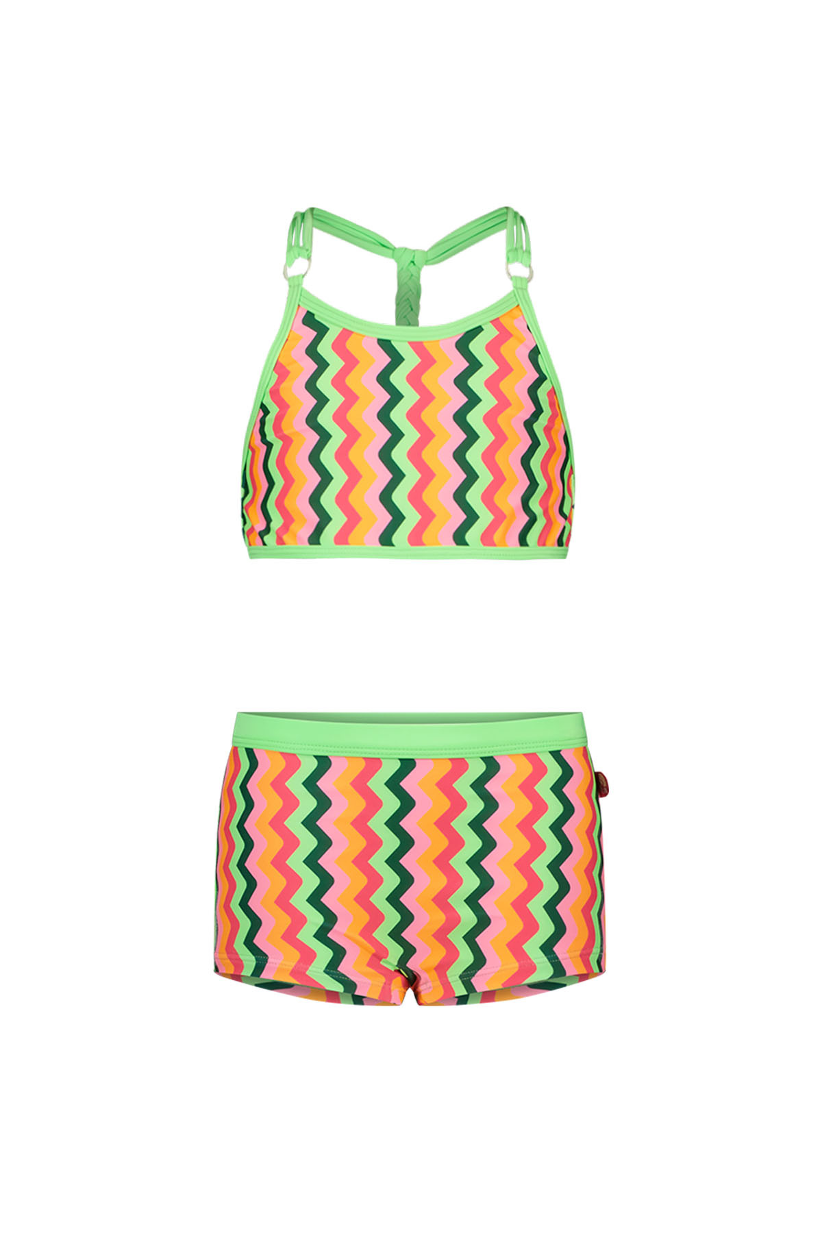 Just Beach Meisjes bikini - Multi colour zigzag