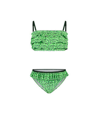 Just Beach Meisjes bikini - Ruffel - Tropic leo