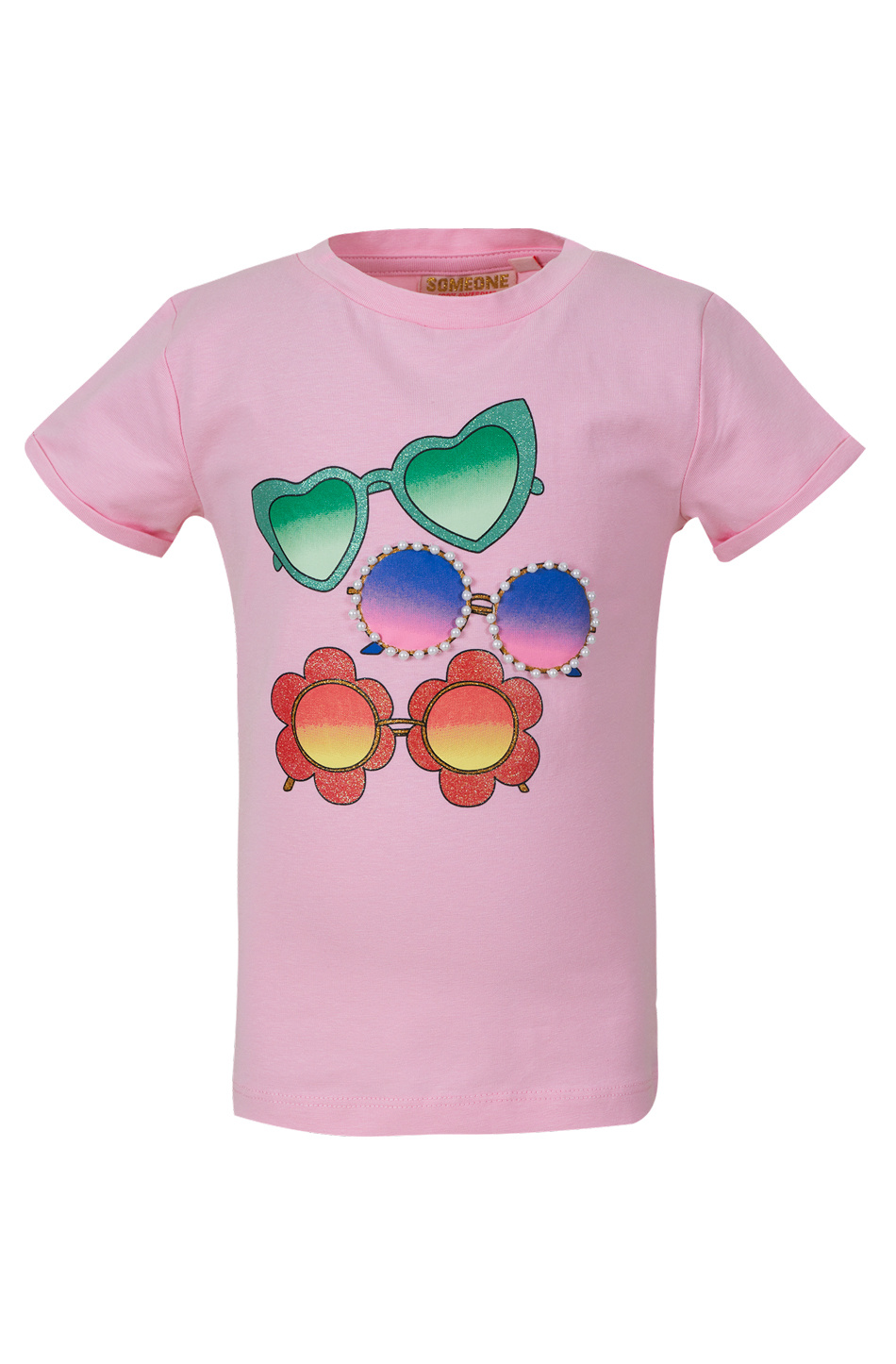 SOMEONE LEONIE-SG-02-A Meisjes T-shirt - LIGHT PINK - Maat 128