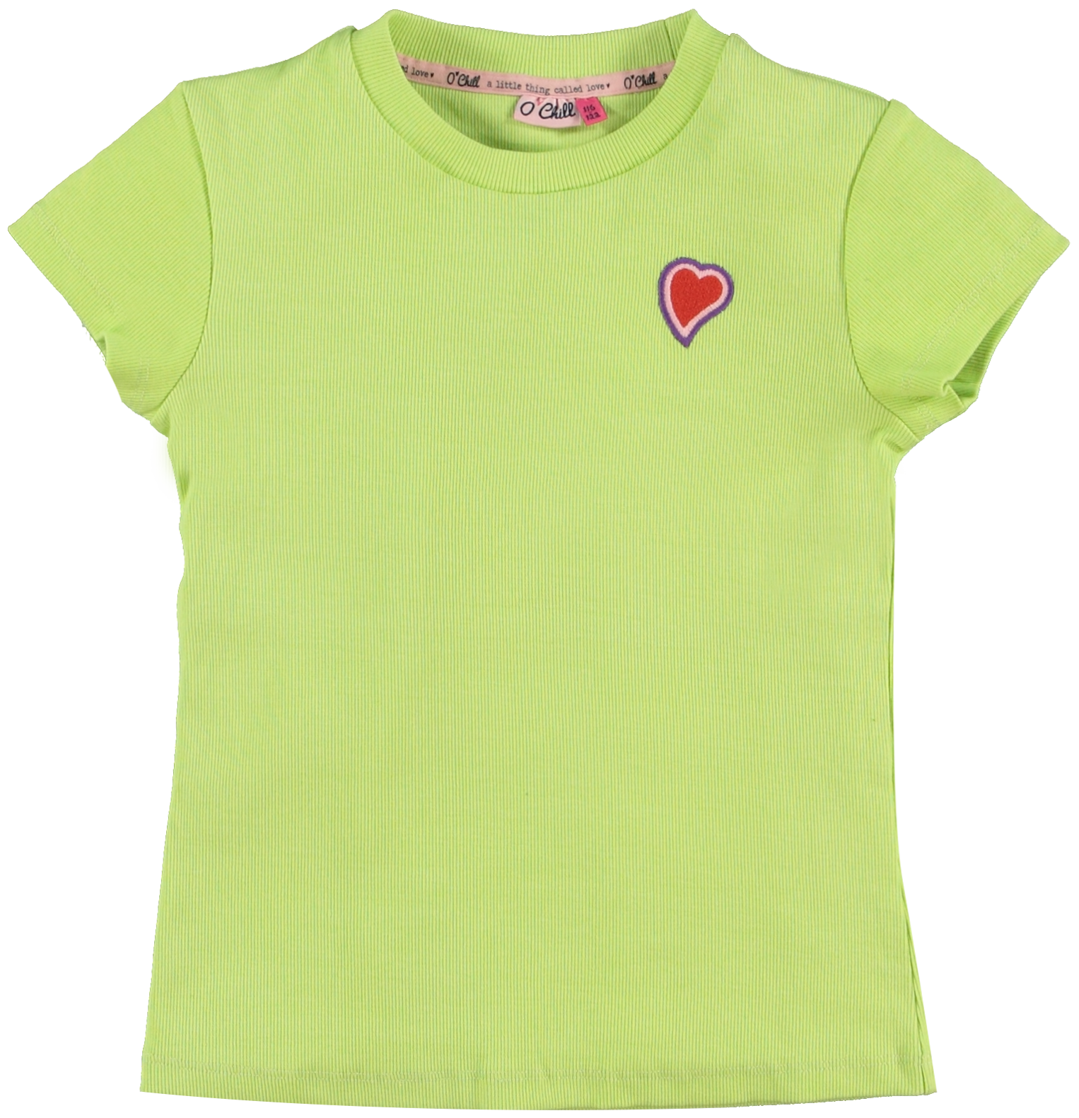 O'Chill Meisjes t-shirt - Jet - Lime groen