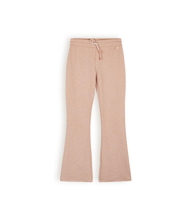 NoBell Meisjes flair broek rib - Sady melange - Zand blush