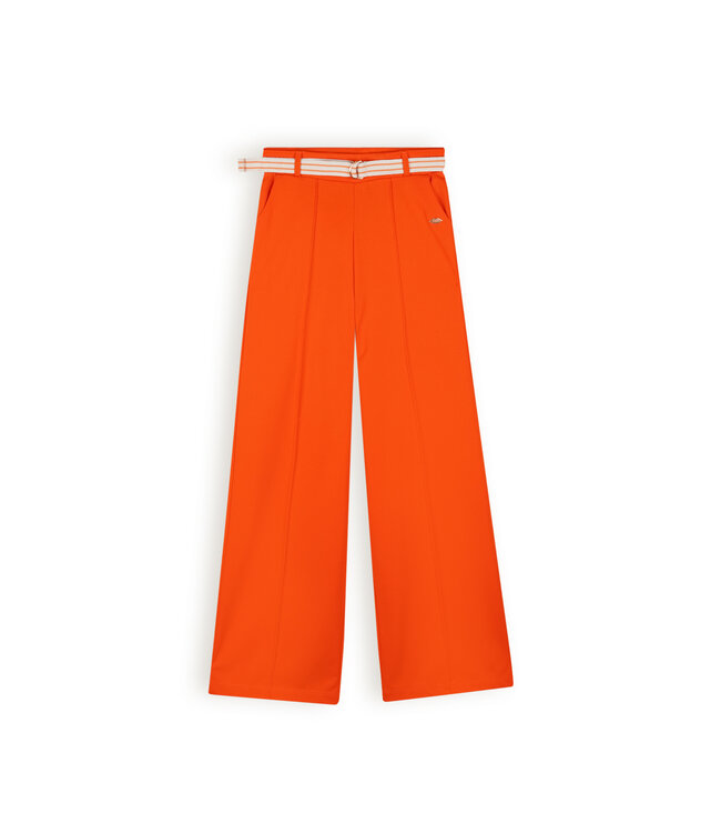 NoBell Meisjes broek wide leg - Salet - Flame rood