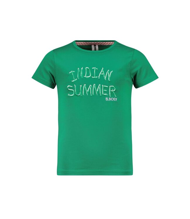 B.Nosy Meisjes t-shirt - Maud - Basil groen