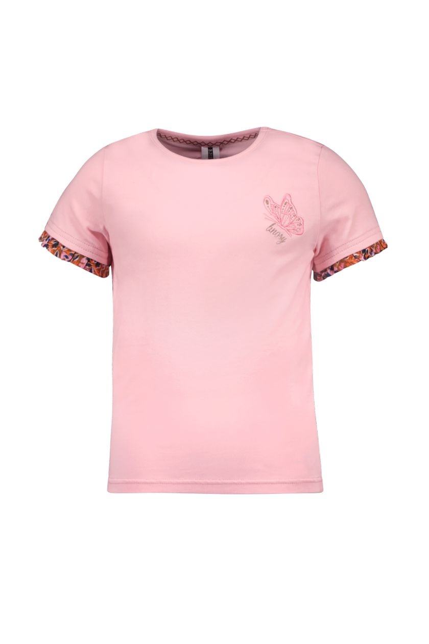 B. Nosy Y402-5463 Meisjes T-shirt - Rose Shadow - Maat 110