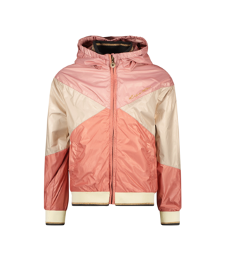 Like Flo Meisjes zomerjas met capuchon - Colourblock roze