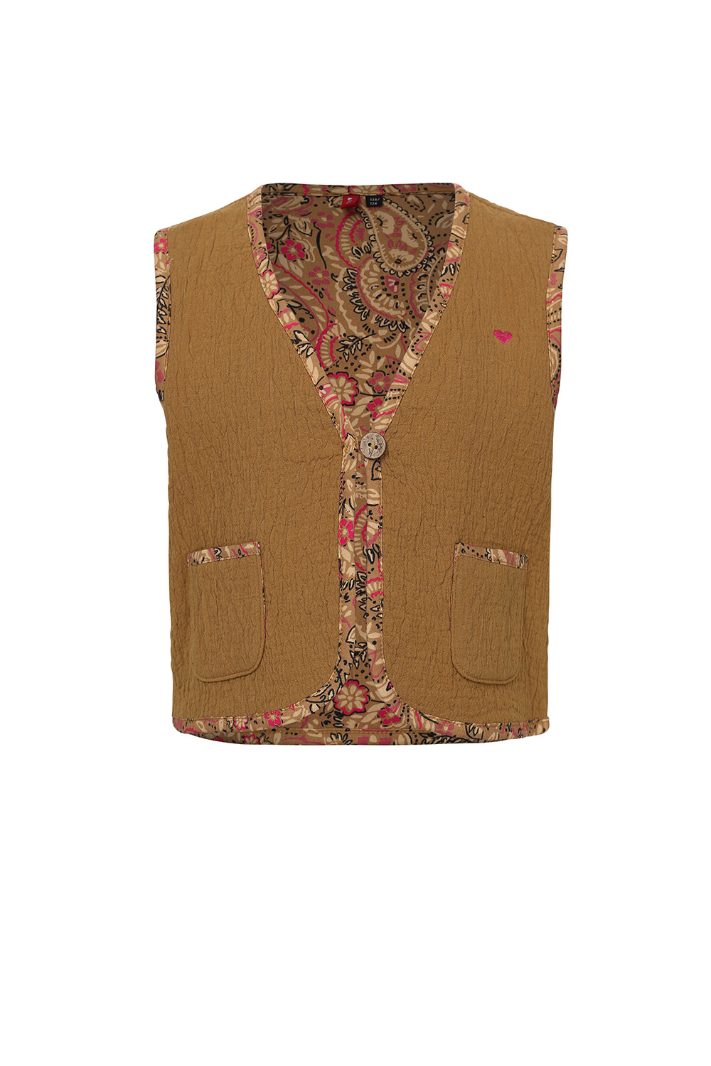 LOOXS Little Meisjes reversibel gilet - Palms afbeelding