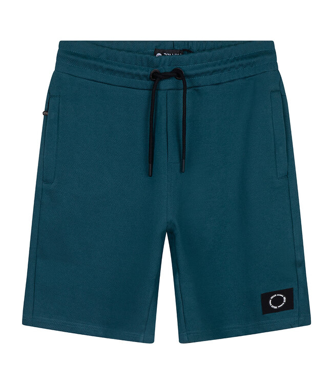 Rellix Jongens sweat short waffle - Petrol groen