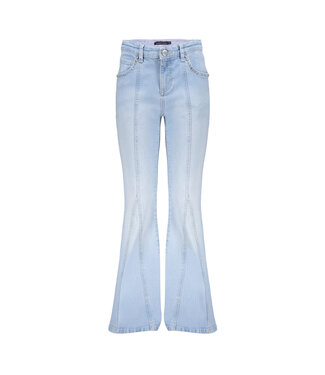 Frankie & Liberty Meisjes jeans flair broek - Liberty - Blauw denim