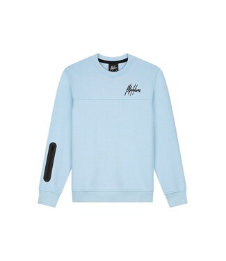 Malelions Sweater sport counter - Licht blauw