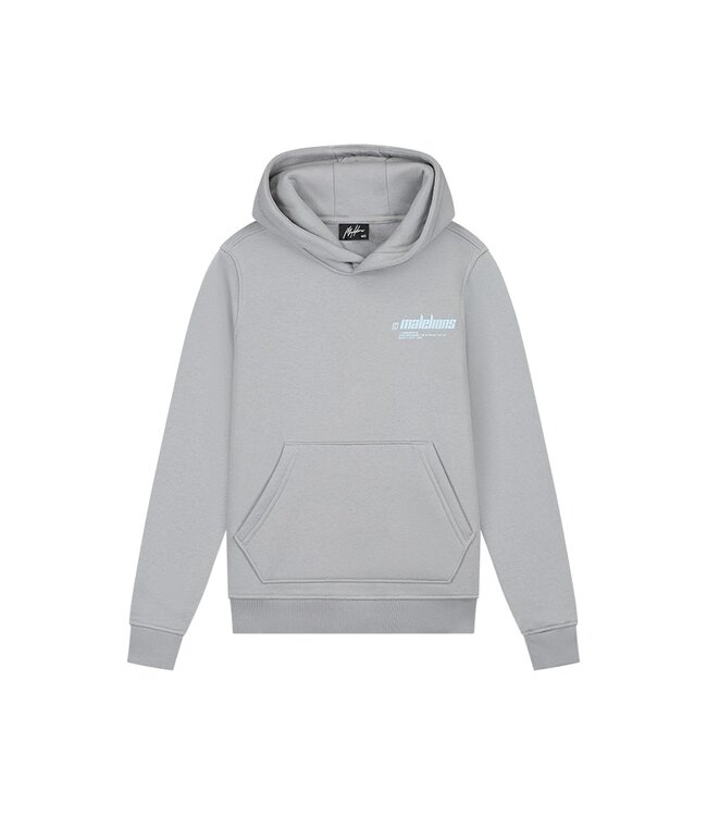 Malelions Hoodie worldwide - Aqua grijs/mint