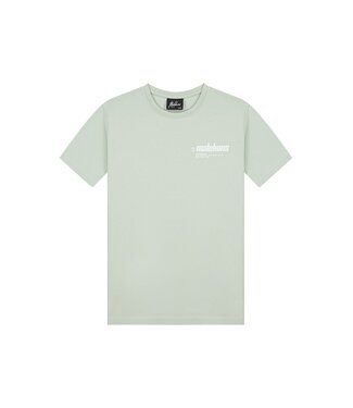 Malelions T-shirt worldwide - Aqua grijs