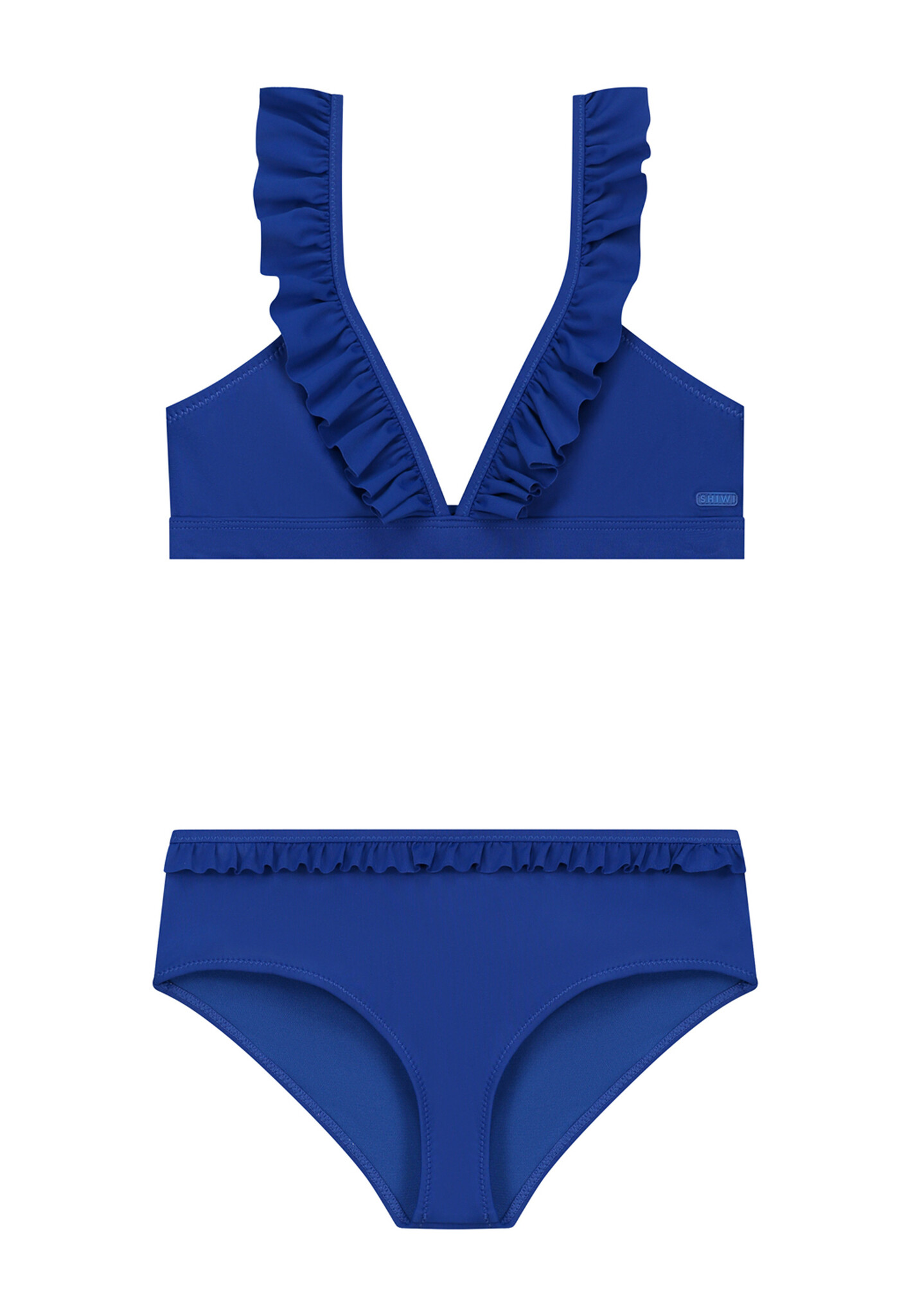 Shiwi Meisjes bikini triangel Bella Deep ocean blauw dekinderkledingwinkel