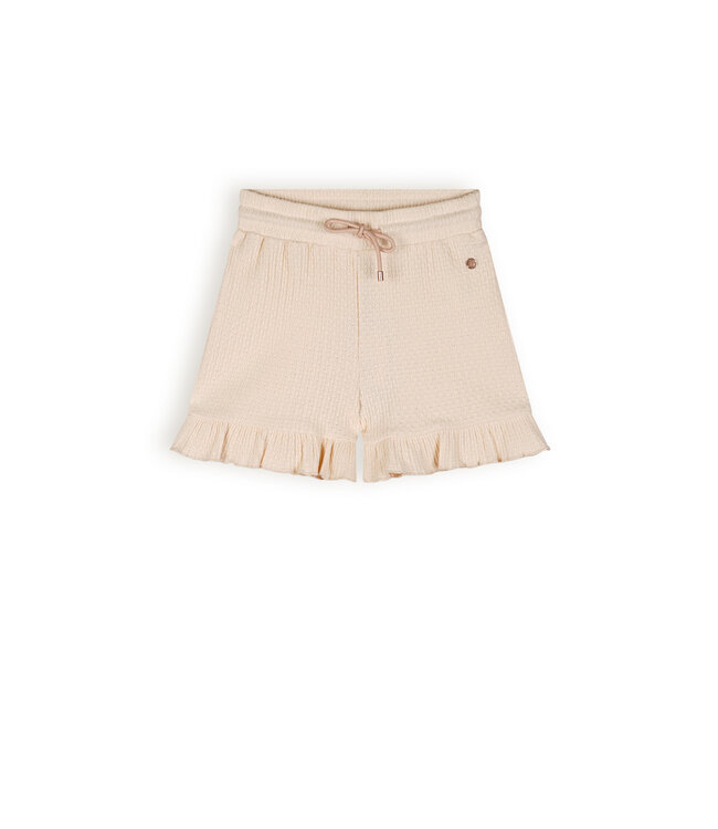 NoNo Meisjes short fancy - Sara - Pearled ivoor wit