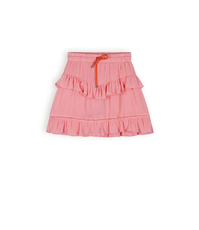 NoNo Meisjes rok crinkle - Nova - Strawberry roze