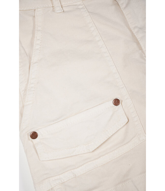 NoBell Meisjes short - Simoa - Pearled ivoor wit