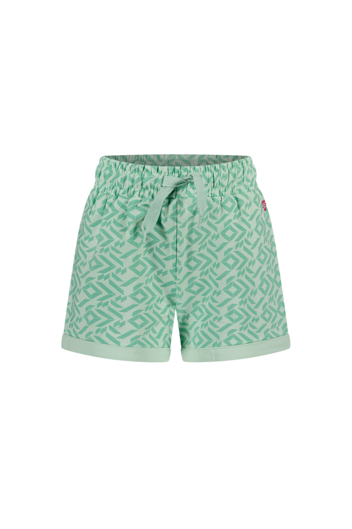 MAYCE Meisjes sweat short - Mint groen AOP MAYCE Meisjes sweat short - Mint groen AOP
