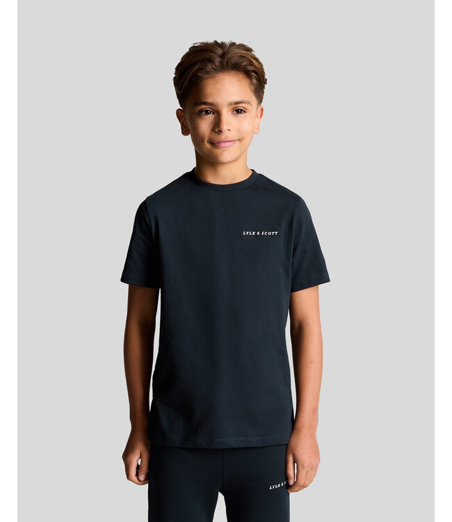 Lyle & Scott T-shirt Script - Donker navy blauw