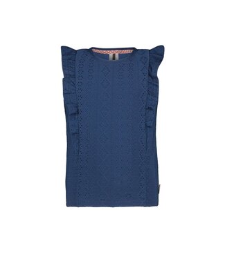 B.Nosy Meisjes blouse - Tessa - Lake blauw