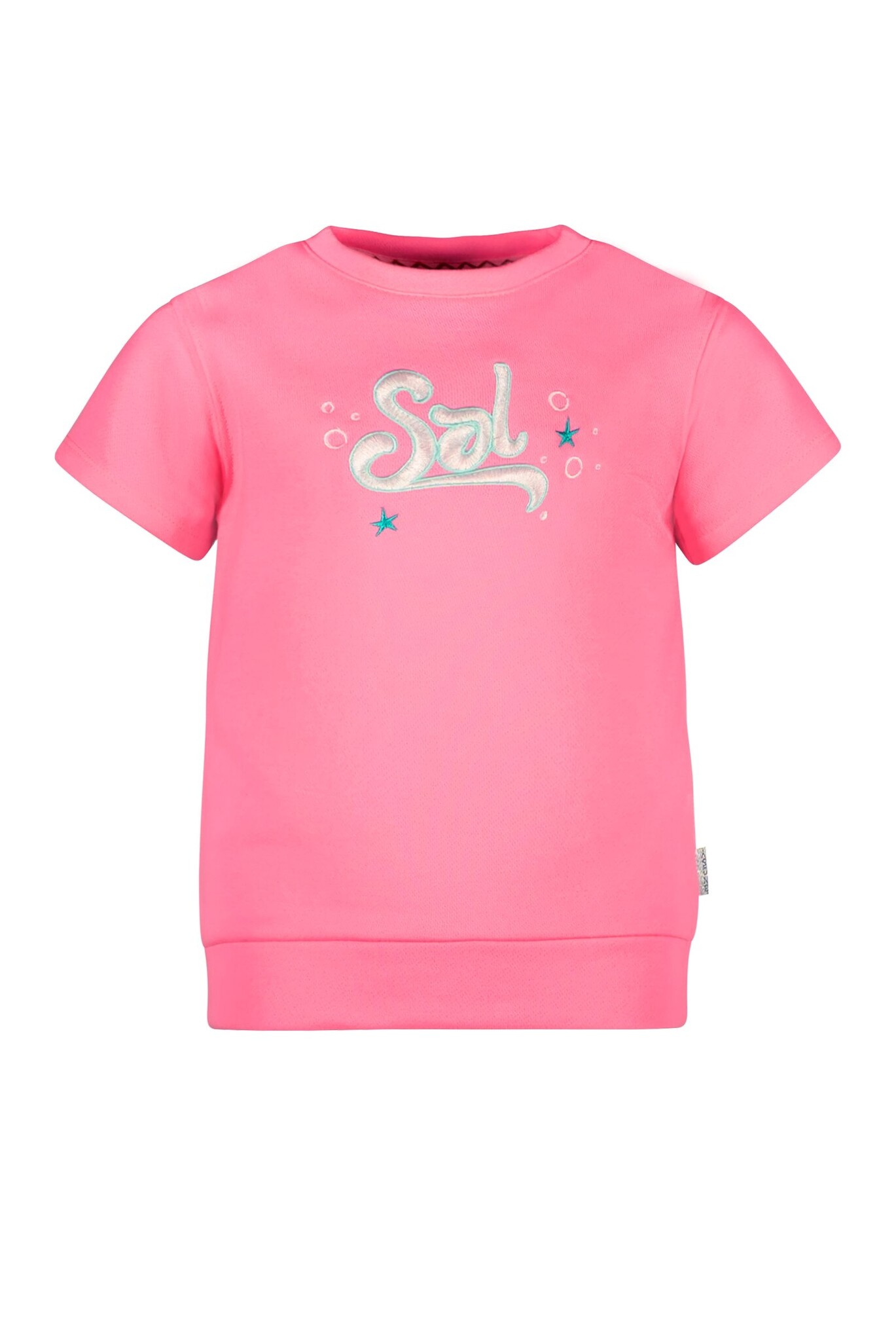 B.Nosy Meisjes sweater - Elin - Fluor roze B.Nosy Meisjes sweater - Elin - Fluor roze