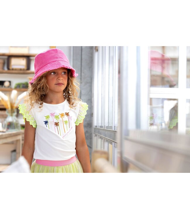 B.Nosy Meisjes rok mesh - Gea - Toxic groen