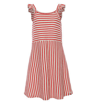 LOOXS Little Meisjes jurk gestreept - Rood