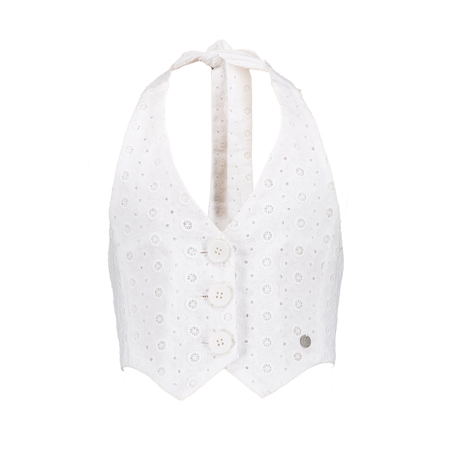 Meisjes vest - Nicole - Bright White