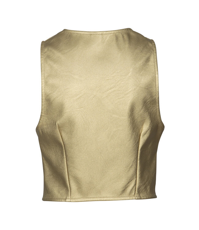 KIEstone Meisjes gilet - Lindy - Goud