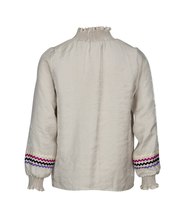 KIEstone Meisjes blouse - Fieke - Zand