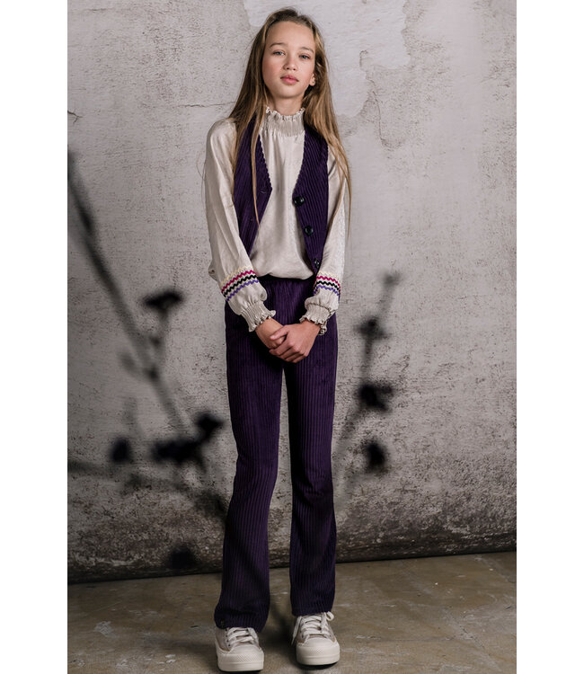 KIEstone Meisjes blouse - Fieke - Zand