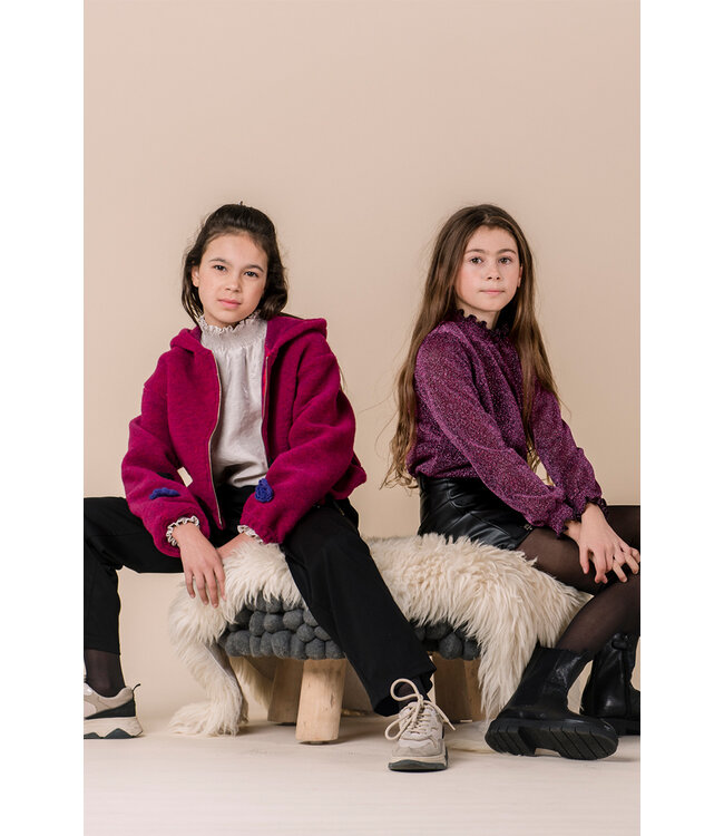 KIEstone Meisjes blouse - Fieke - Zand