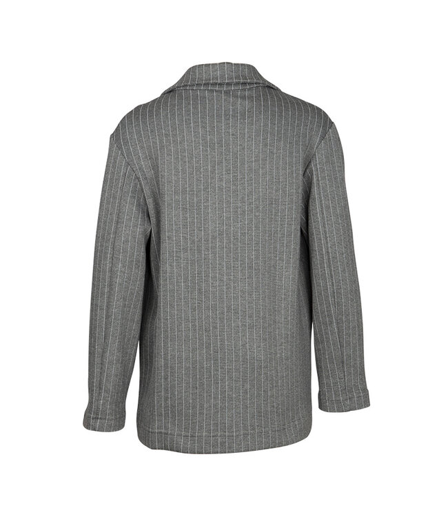 KIEstone Meisjes colbert - Tina - Antraciet krijtstreep