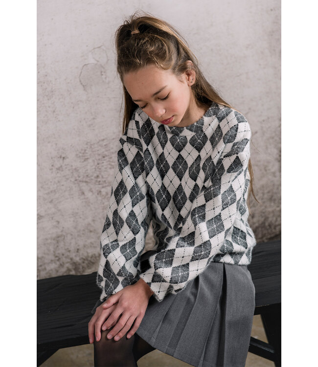 KIEstone Meisjes rok - Barbara - Grijs