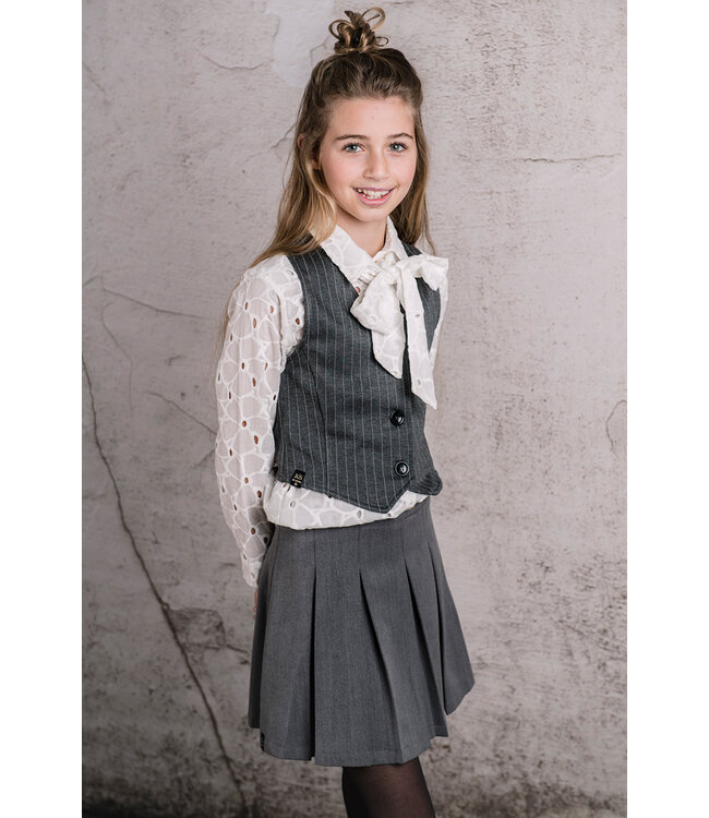 KIEstone Meisjes rok - Barbara - Grijs