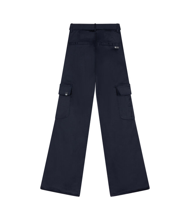 Indian Blue Jeans Meisjes pantalon broek wide fit cargo - Navy blauw