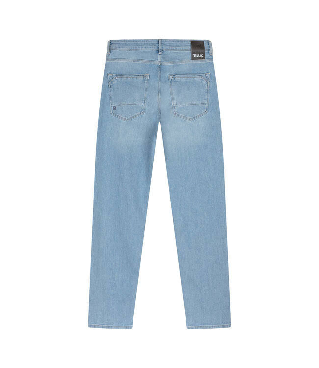 Rellix Jongens jeans broek wide straight fit - Licht blauw denim