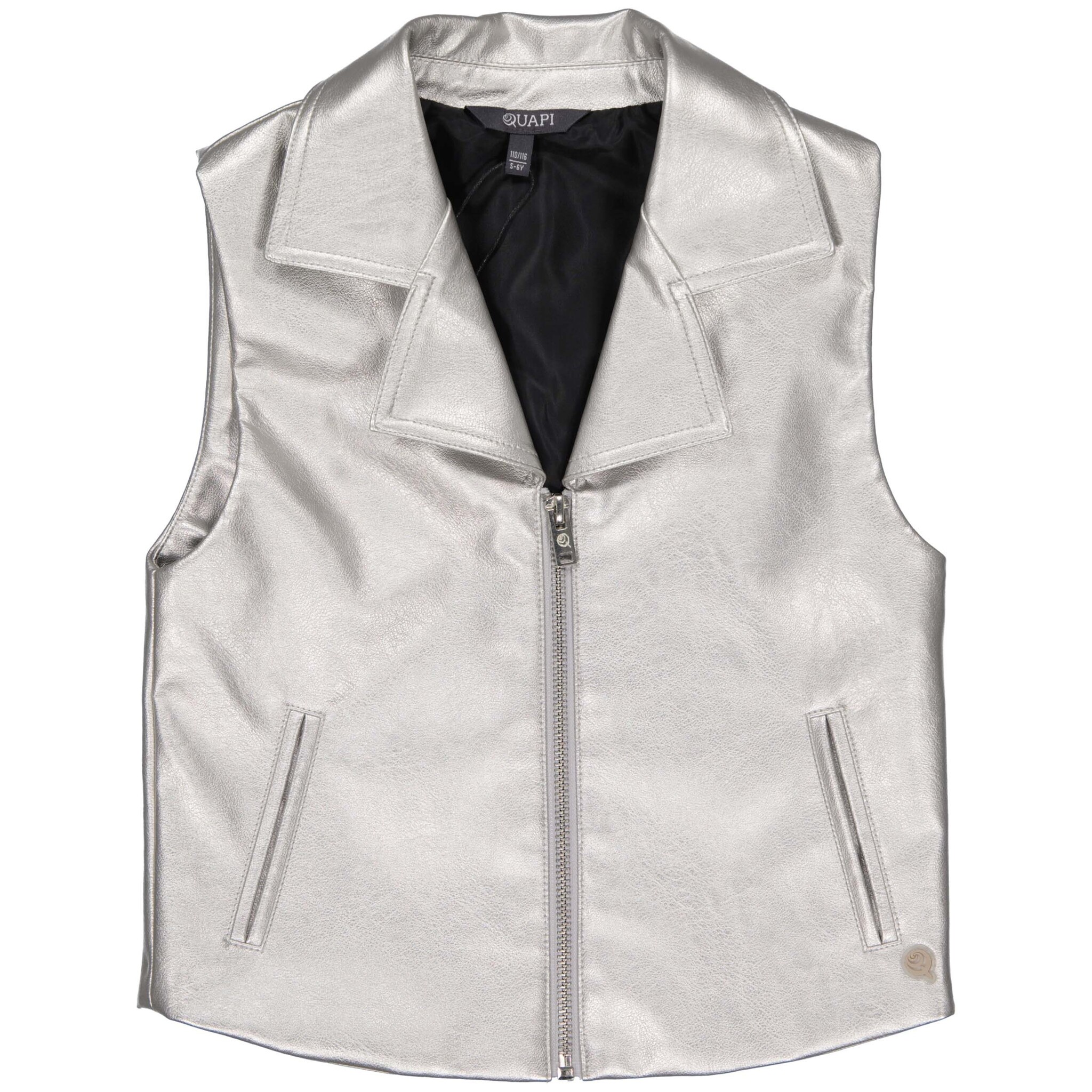 Quapi Meisjes gilet - Djezz - Zilver