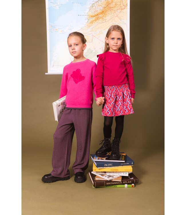 Quapi Meisjes sweater - Diek - Hot roze