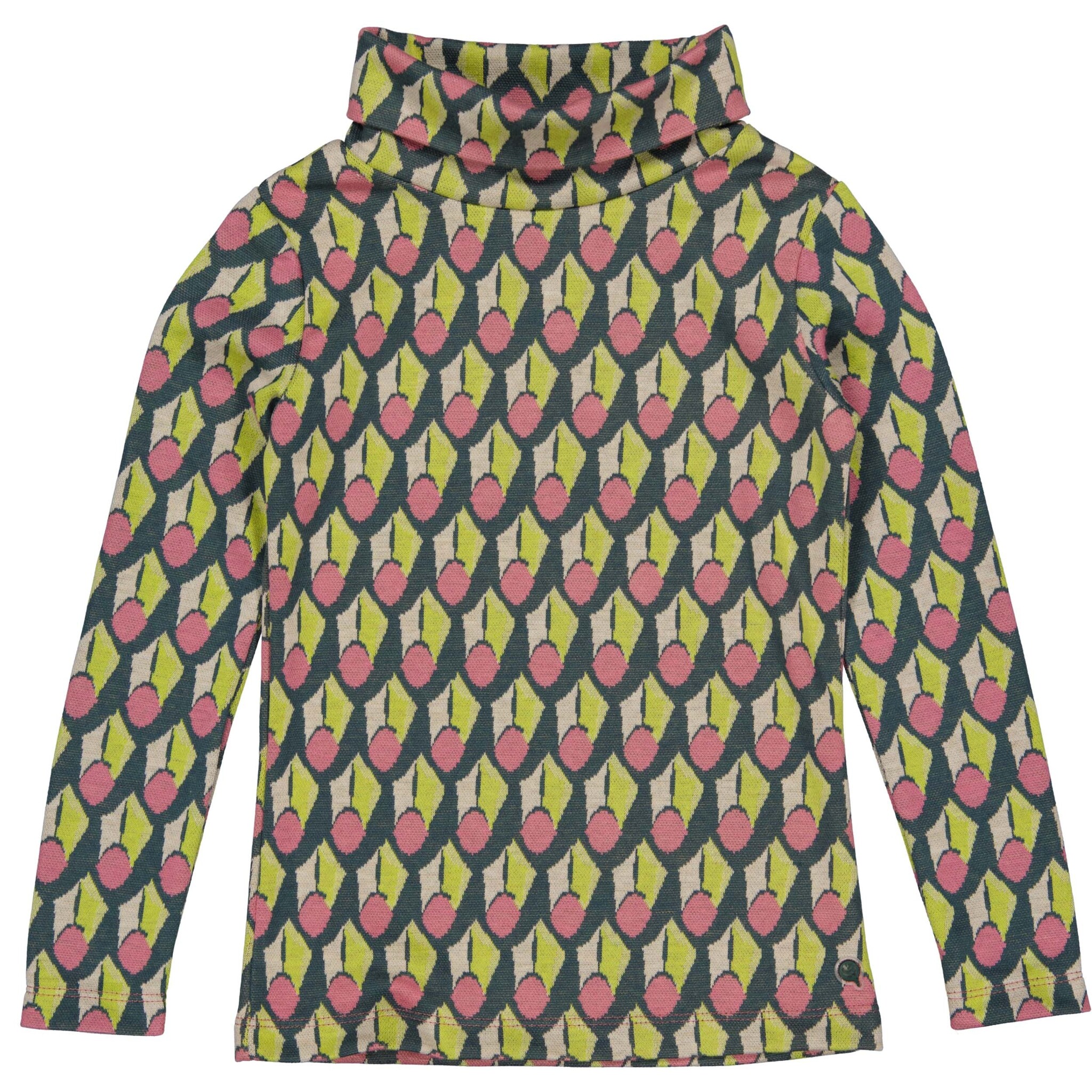 Quapi Meisjes sweater - Djenn - AOP Blauw grafisch Quapi Meisjes sweater - Djenn - AOP Blauw grafisch