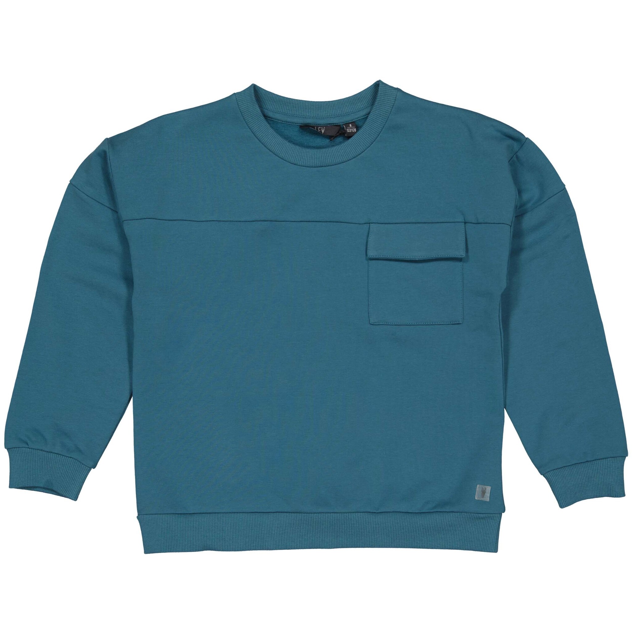 LEVV Jongens sweater - Nardo - Petrol blauw