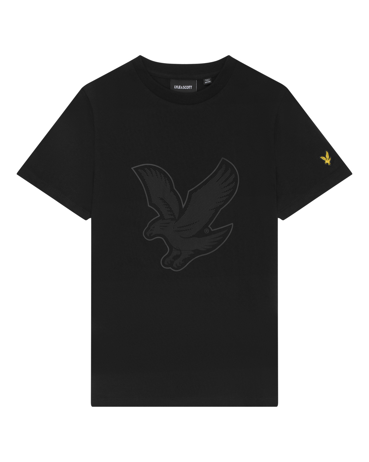 Lyle & Scott T-shirt graphic eagle - Z865 Jet zwart