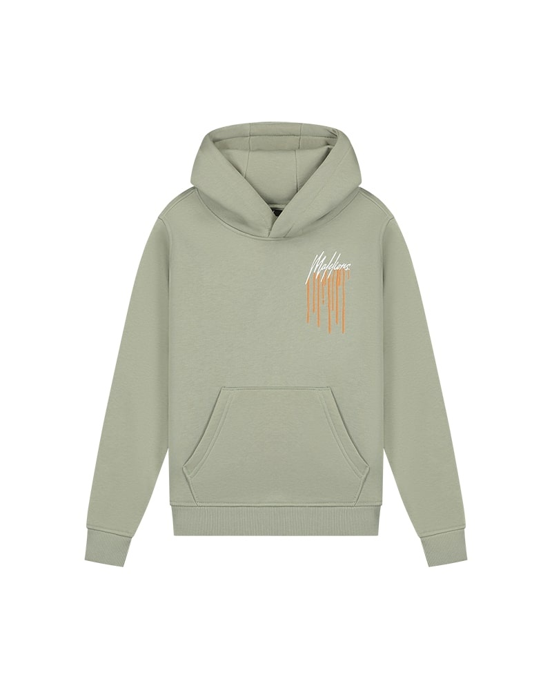 Malelions Hoodie painter - Zeegras / Oranje