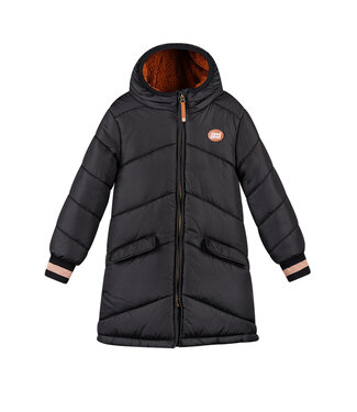 Moodstreet Meisjes winterjas parka - Jara - Zwart