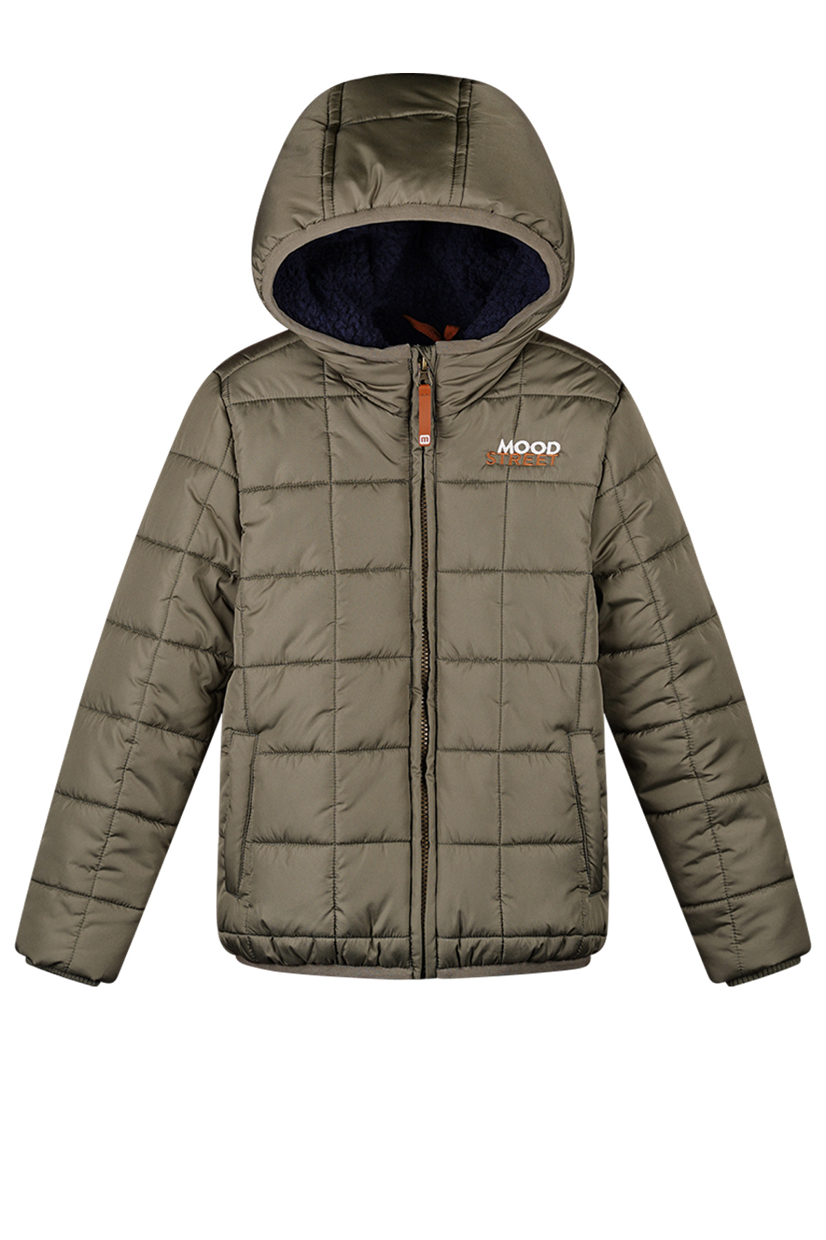 Moodstreet Jongens winterjas - James - Khaki groen