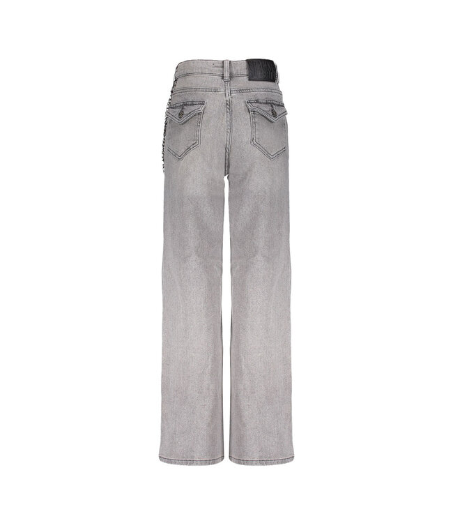 Frankie & Liberty Meisjes broek - Attitude Wide Leg - Grey Denim