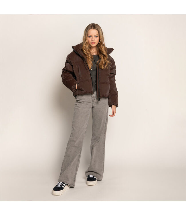 Frankie & Liberty Meisjes broek - Attitude Wide Leg - Grey Denim