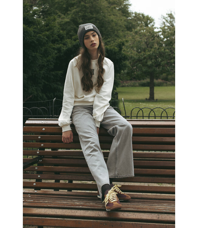 Frankie & Liberty Meisjes broek - Attitude Wide Leg - Grey Denim