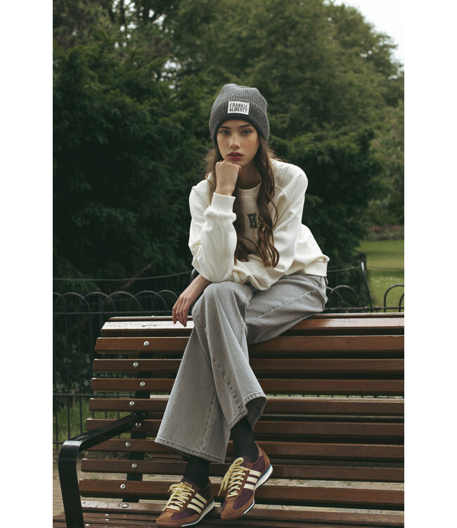 Frankie & Liberty Meisjes broek - Attitude Wide Leg - Grey Denim