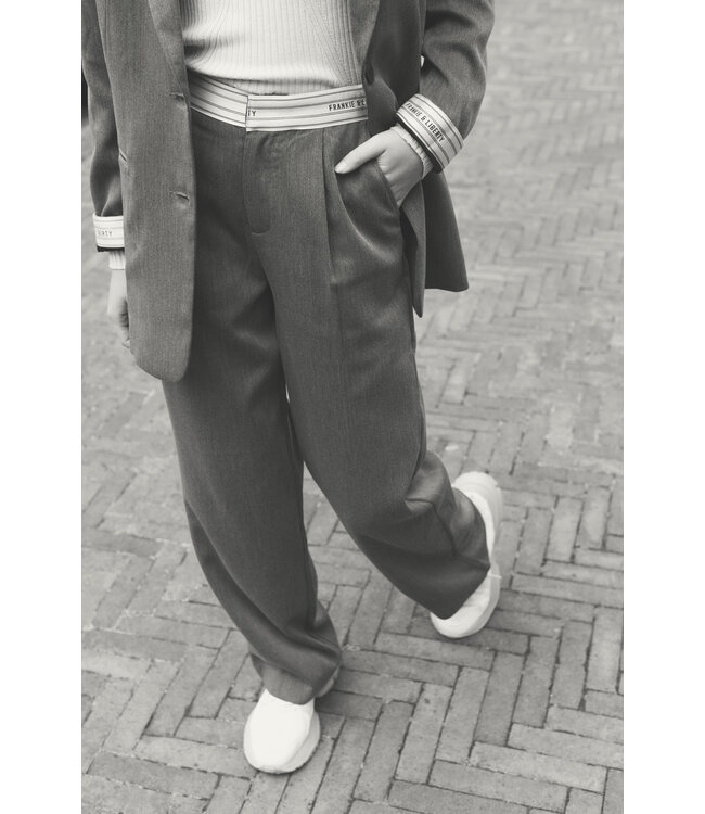 Frankie & Liberty Meisjes broek - Pixie - 04.4 Dark Warm Grey